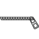grey zipper icon