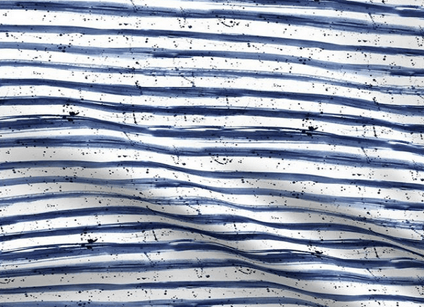 Indigo Grungy Stripes
